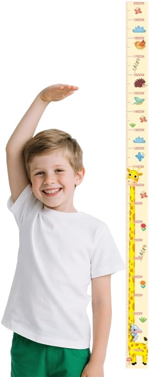 Meetlat voor kinderen, meetlint voor kinderen, babygroeitabel, wandopknoping groeitabel, decoratie kinderkamer, meetliniaal voor baby's, meisjes, jongens
