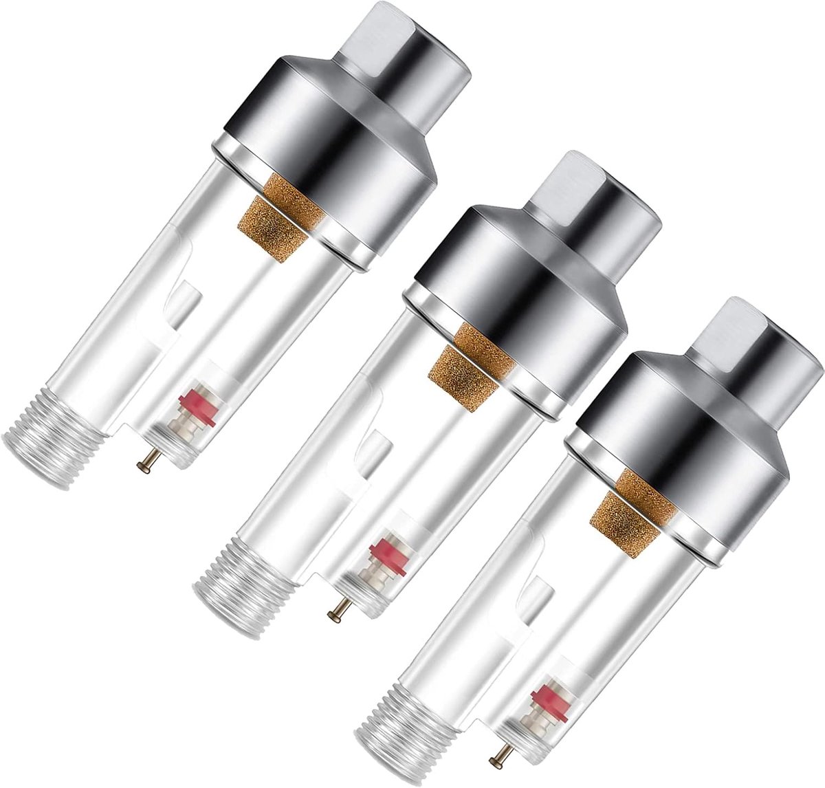 Airbrush In-Line Mini Luchtfilter Luchtborstel Water Vocht Olie Opvang Separator Kit, direct aan te sluiten op luchtborstels en slangen met 1/8" schroefdraad