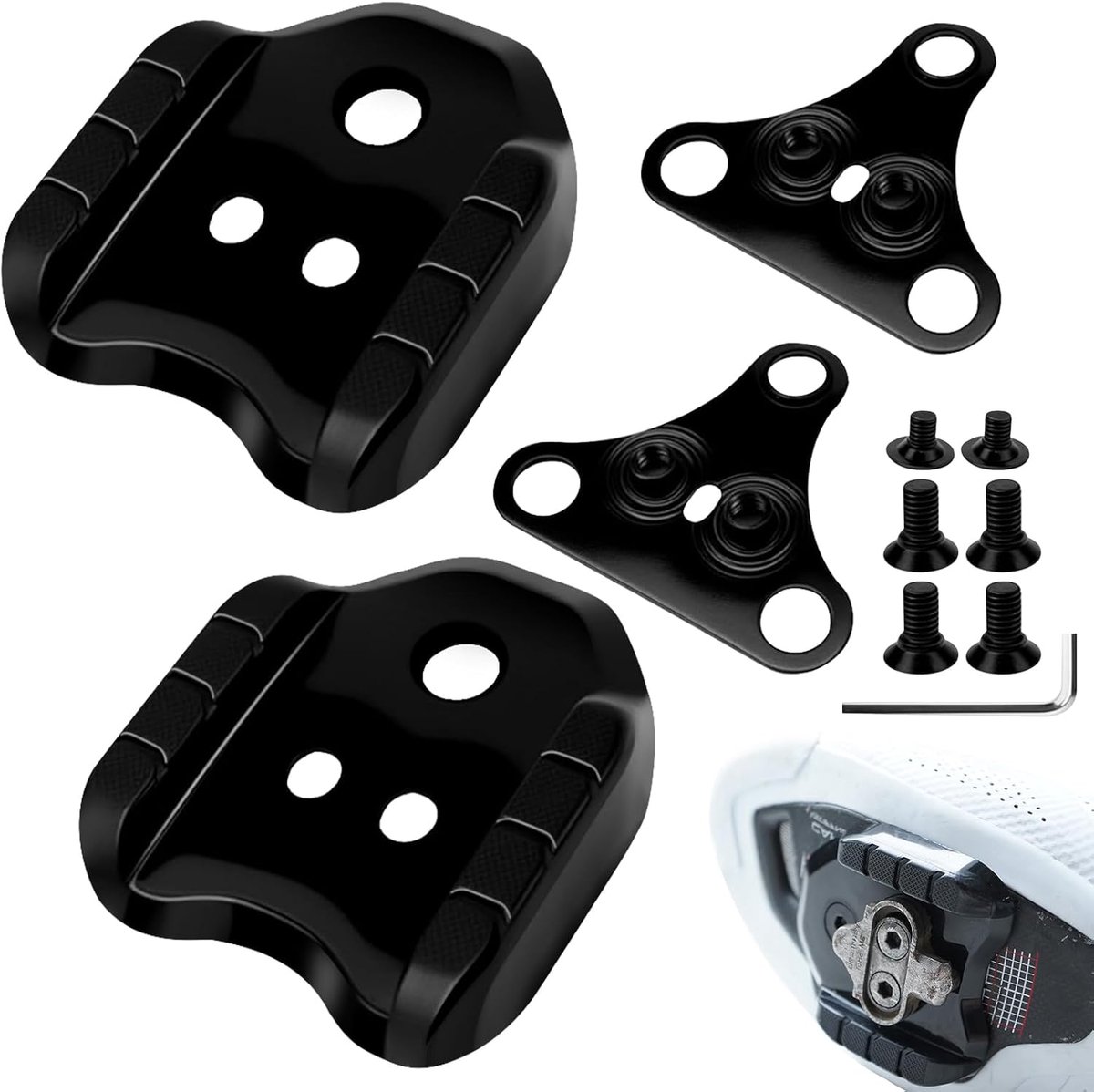 Fietsplaat adapter - 2 stuks - Shimano SPD compatibel - Conversie voor weg- en toerfietsen - ShopVlot