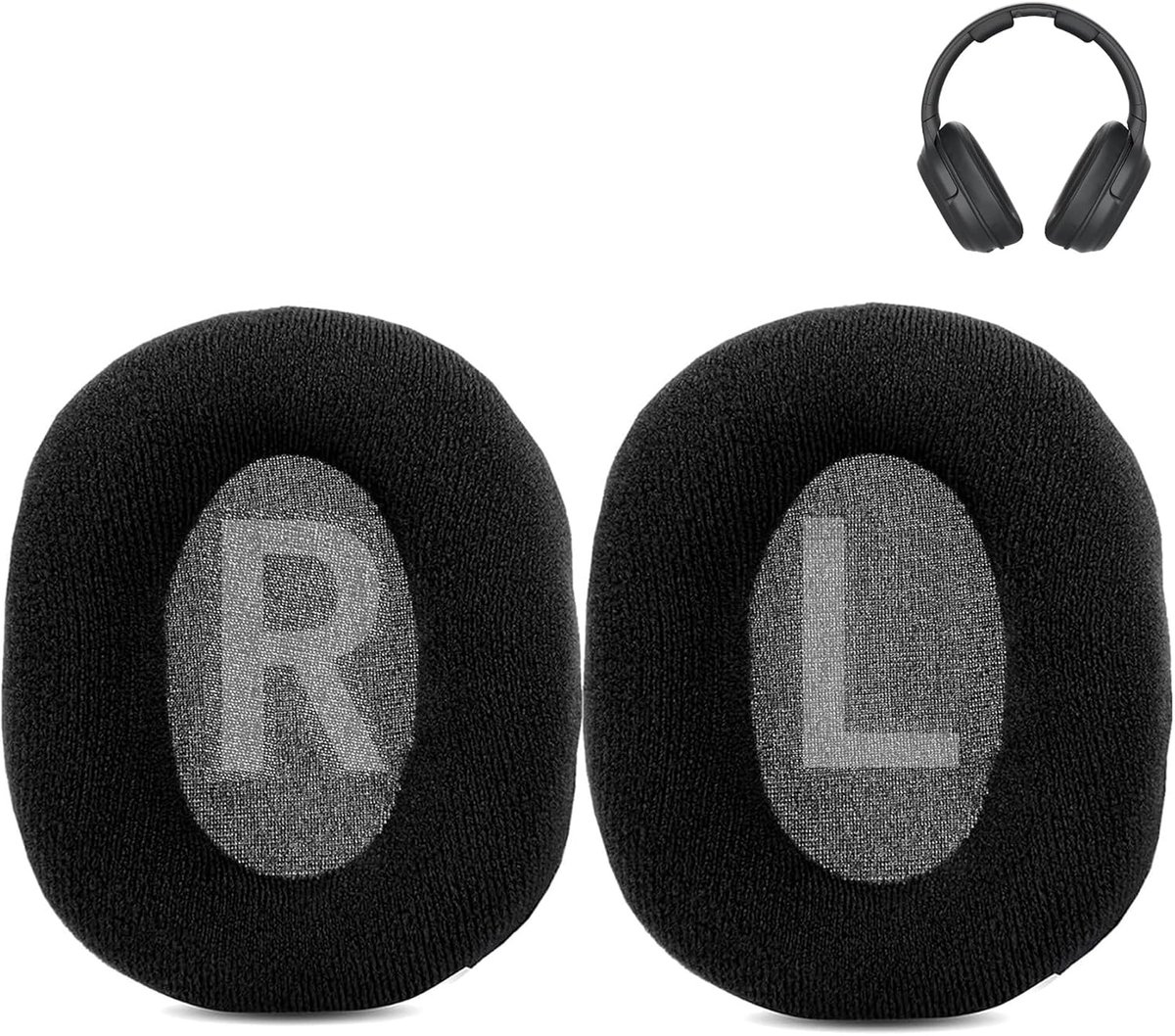 Soft Ear Pad Replacements Compatible with Sony WH-L600 WH L600 Headphones Ear Pads with Comfortable Fabric and Memory - ShopVlot
