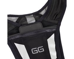 New Age Devi - Reflecterend Hardloop-Jogging Lichtgewicht Training Sport Vest met Universele Mobiele Telefoon- en Kaarthouder Vak voor Heren