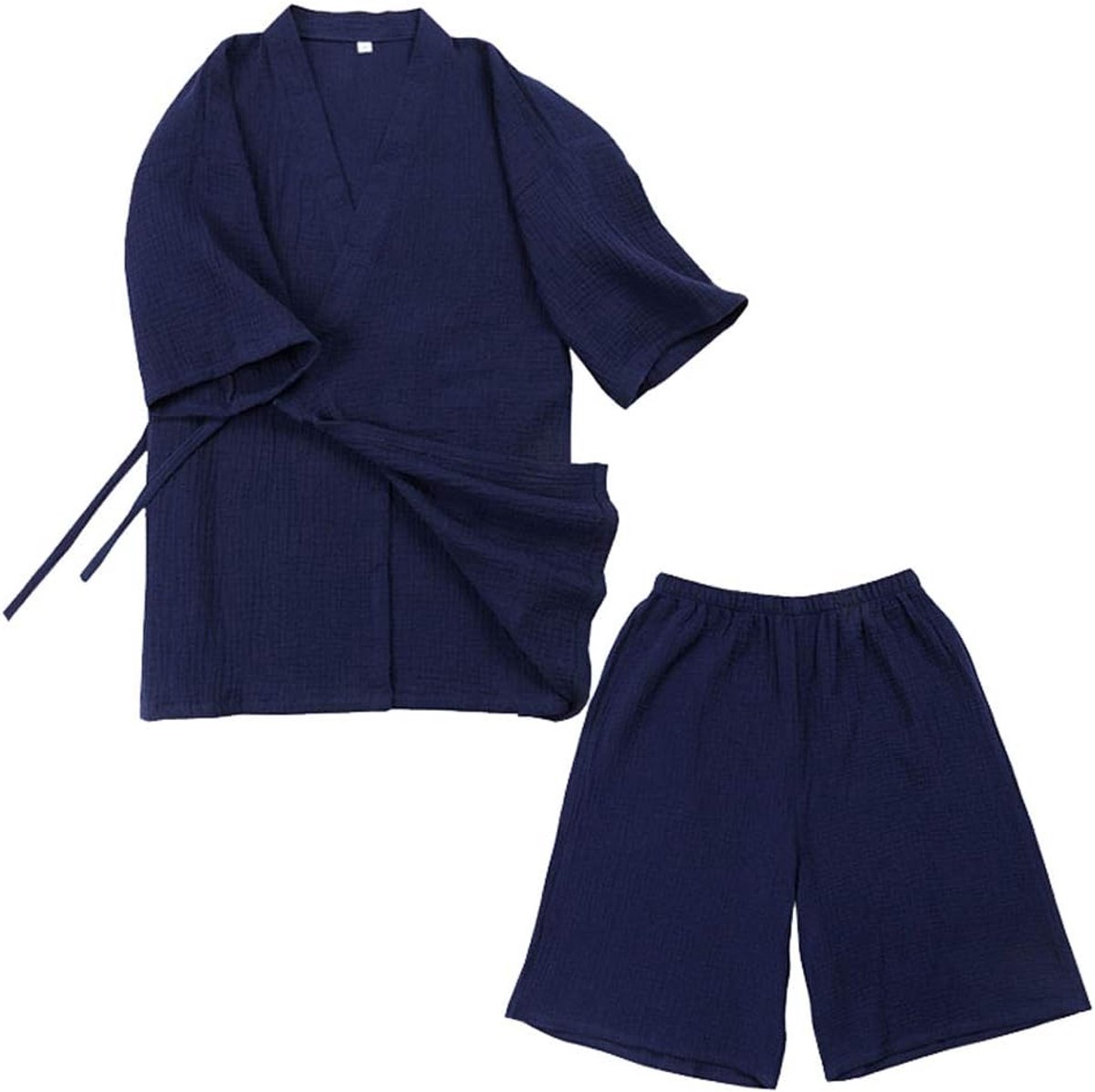 Un-brand Japanse pyjama met korte mouwen Yukata Kimono Wave