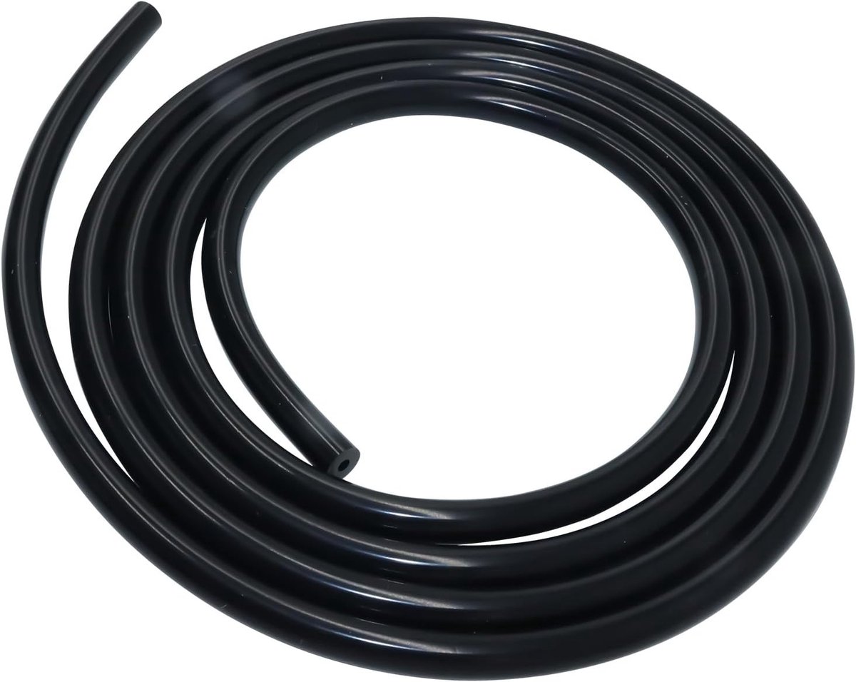 12 mm ID x 18 mm buitendiameter 3 mm wanddikte 3 meter lengte, flexibele siliconen rubberen slang voor water en lucht, voor pomptoevoer (zwart)