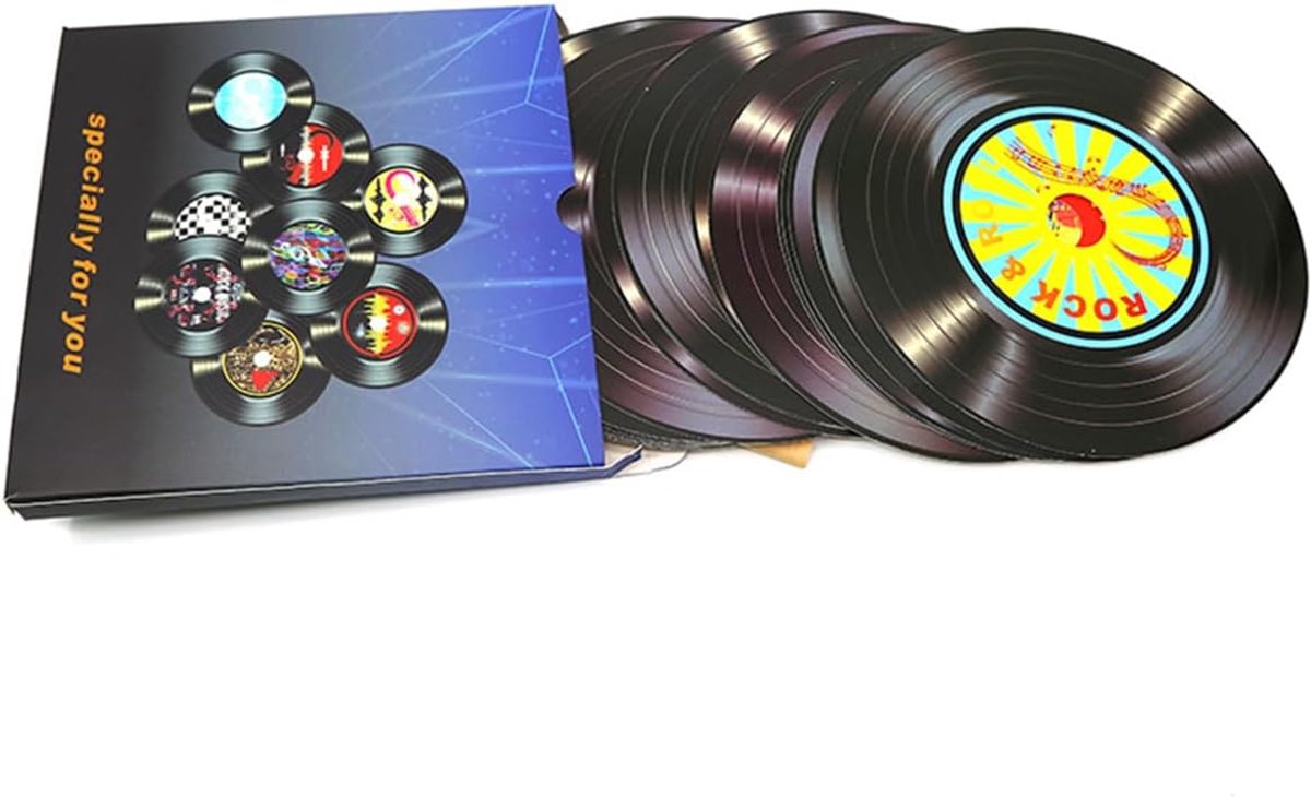 Uitsparing Banner, 20 Stuks Retro Record Esthetische Picture1950 Rock and Roll Muziek Party Decoraties Record Note Uitsparing Muur Decor Teken Decoraties Muziek Feestbenodigdheden