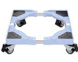 Klarven® Wasmachine Onderstel - Wasmachine Kast - Verrijdbaar Wasmachineonderstel - Vergrendelbare Wielen - Universeel Voor Wasmachine, Droger, Koelkast En Fornuis - B43xd20xh13cm