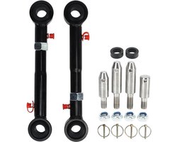 Stabilisatorstangsysteem voor Wrangler JK JKS - 2007-2018 - RVS-vervangingsonderdeel voor voorzijde - Met snelle ontkoppeling - Verbeterde stabiliteit