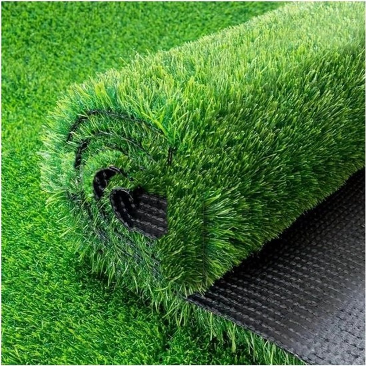 Kunstgrastapijt - Synthetisch gazon voor buiten - Voor balkon en terras - Verfraaiing - Zelfdrainage - Weerbestendig - 1 x 9 x 27 m