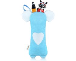 Annmore Koala Pencil Case for Children, Cute Look, Large Capacity for 20 Pens up to 15 cm, Blue - ShopVlot