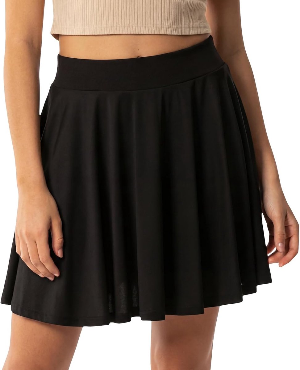 Modieuze plissérok met binnenshorts voor school, vrije tijd en feest