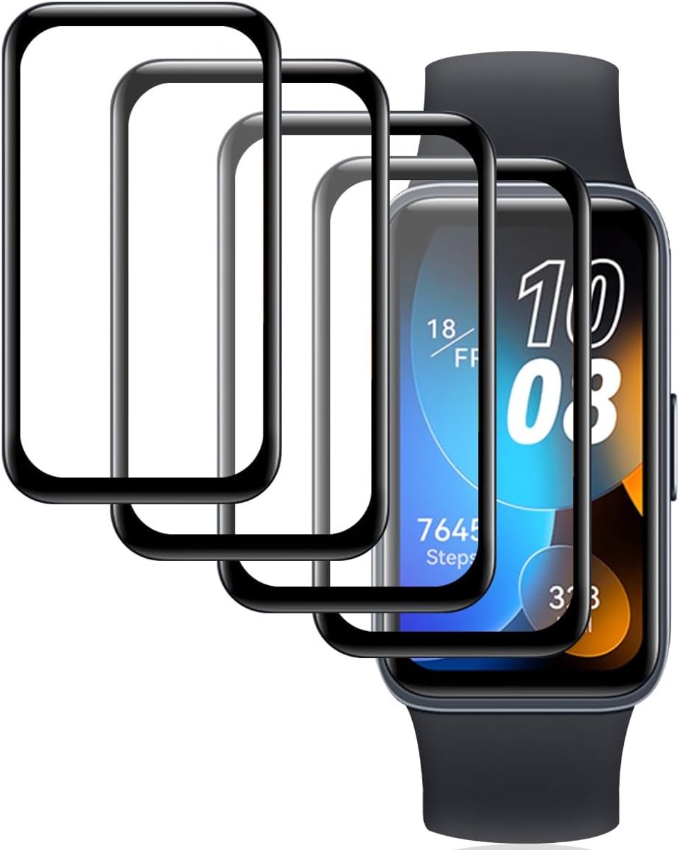 Beschermfolie voor Huawei Band 8, flexibele HD-displaybeschermfolie, krasbestendig, waterdicht, TPU, zachte displaybeschermfolie, 4 stuks