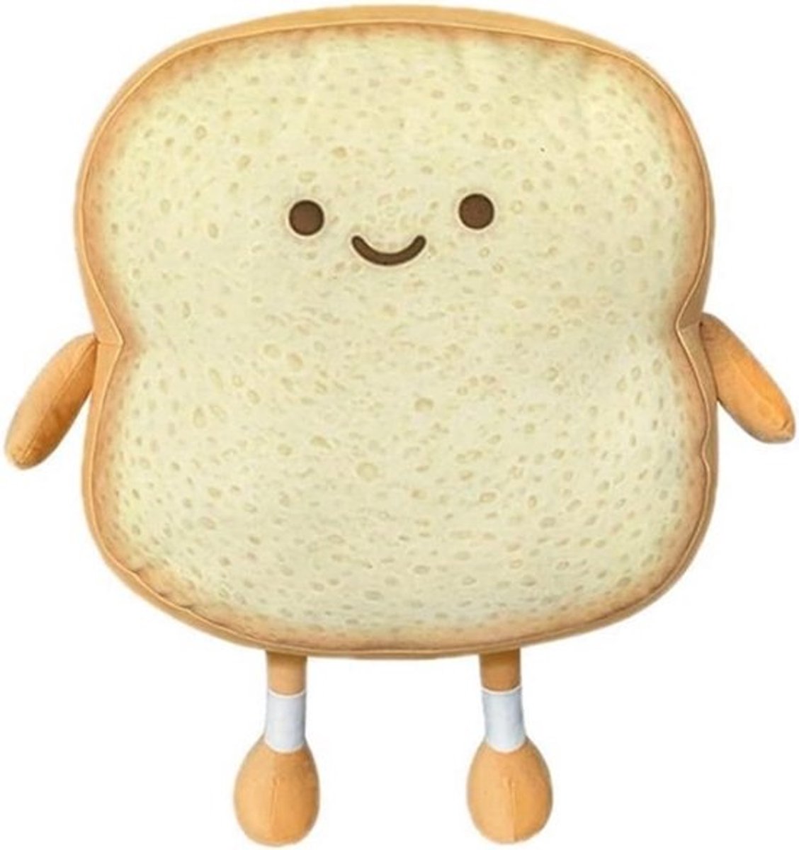 Lollige pluche toastkussen - schattig rolvormig kussen voor kinderen en volwassenen - slaapkamer- en woondecoratie
