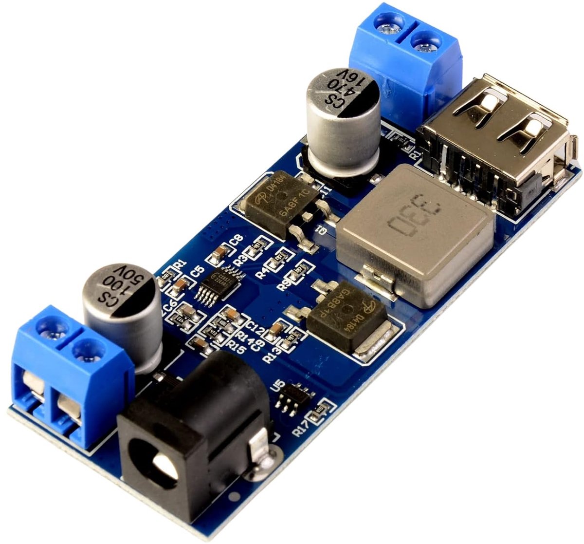 Step Down Converter 9-36V tot 5V 5A spanningsomvormer Buck Converter met USB Dual Output Voeding Power Module voor telefoon snel opladen