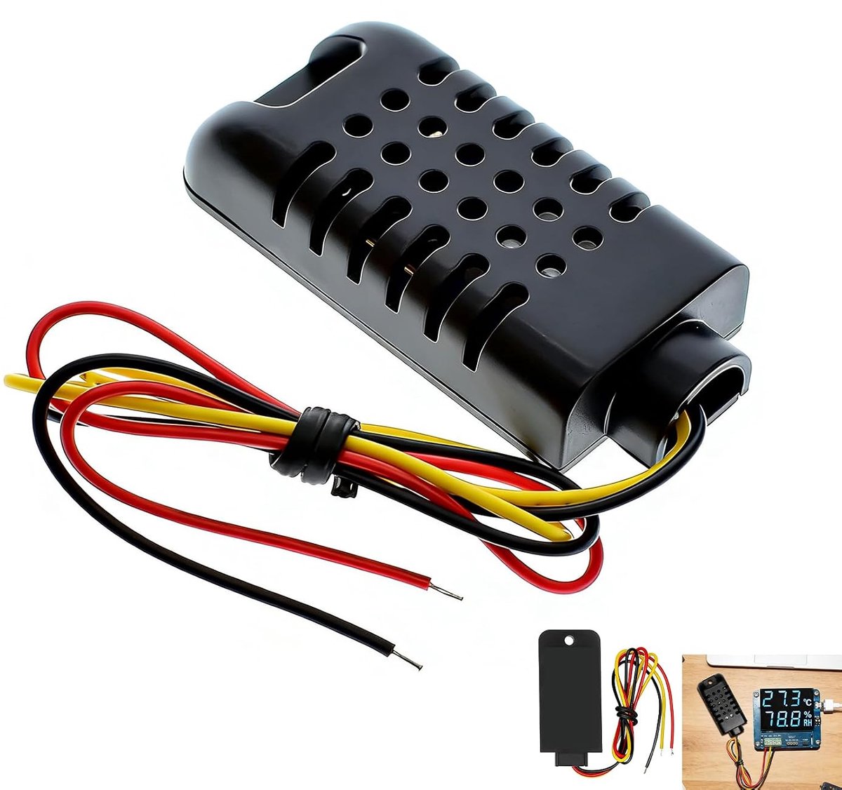 DHT21 Sensor Module, DHT21 Digital Temperature and Humidity Sensor AM2301 AM2301A 3.3-5.2 V, High Precision Capacitive - ShopVlot