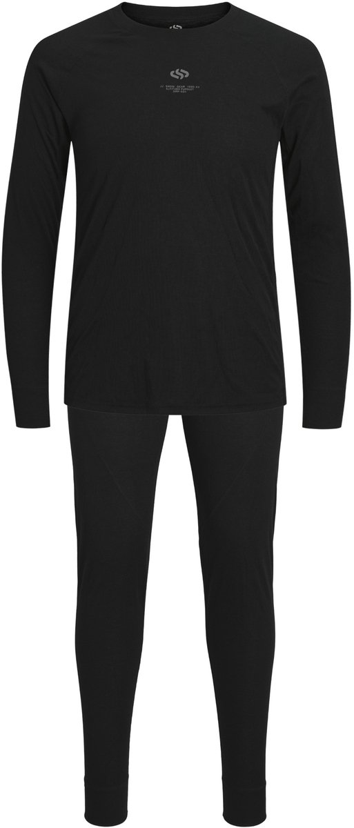 Jack & Jones Heren Thermo Ondergoed Set JACLESLEY Ski Thermoset Zwart - Maat L