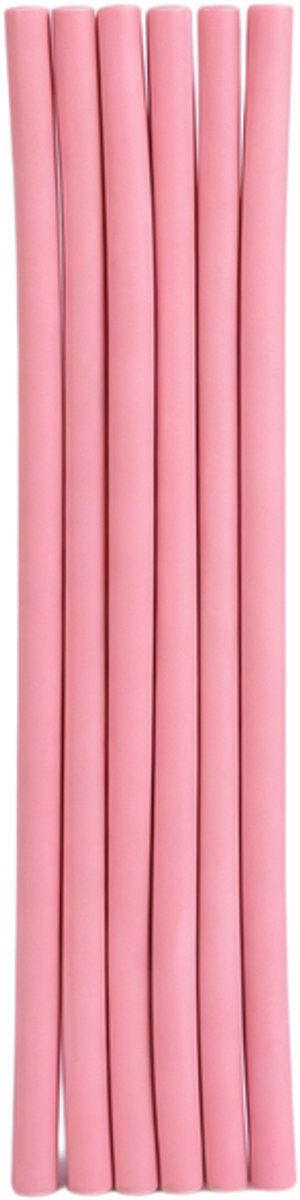 Krultangen - Set van 6 - Zachte schuimkrullers voor lang haar - Zachte sponskrullers in verschillende maten - Schuimkrullers met kliksysteem - Krultangen voor 's nachts die geen verwarming nodig hebben - Geschikt voor vrouwen, meisjes en kinderen.
