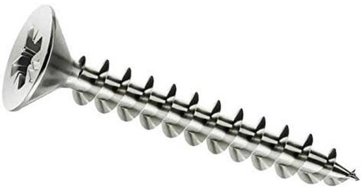 Houtschroeven - Paneelvitschroeven - Voor klusprojecten - Zonder voorboren - 4 x 18 mm, 500 stuks - Zilver