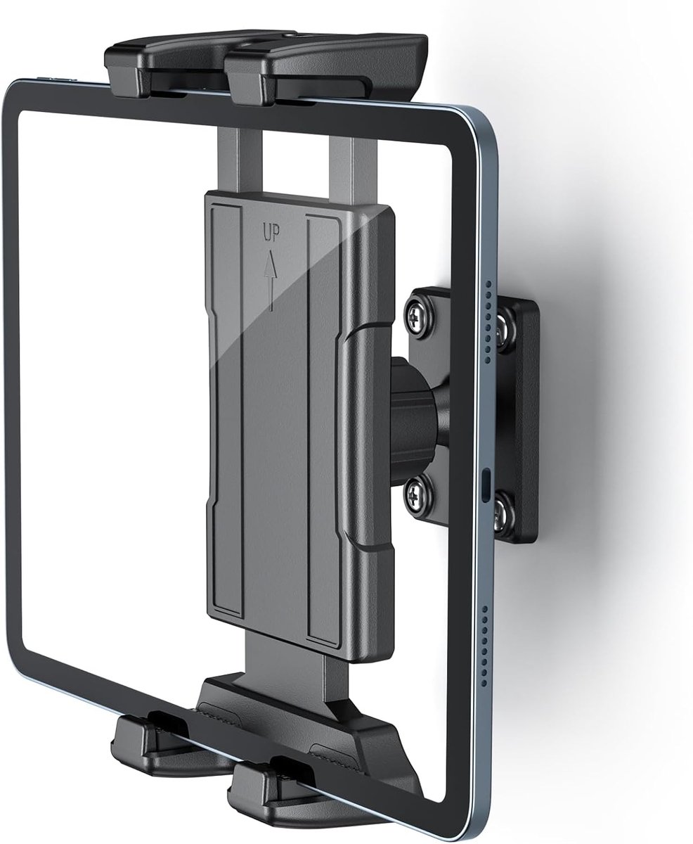 SnelShoppen - Universele Tablet Wandbeugel voor 4.7-13 inch Tablet, Smartphone, E-reader - 360° Verstelbaar, Sterke Stabiliteit, Geschikt voor iPad, K