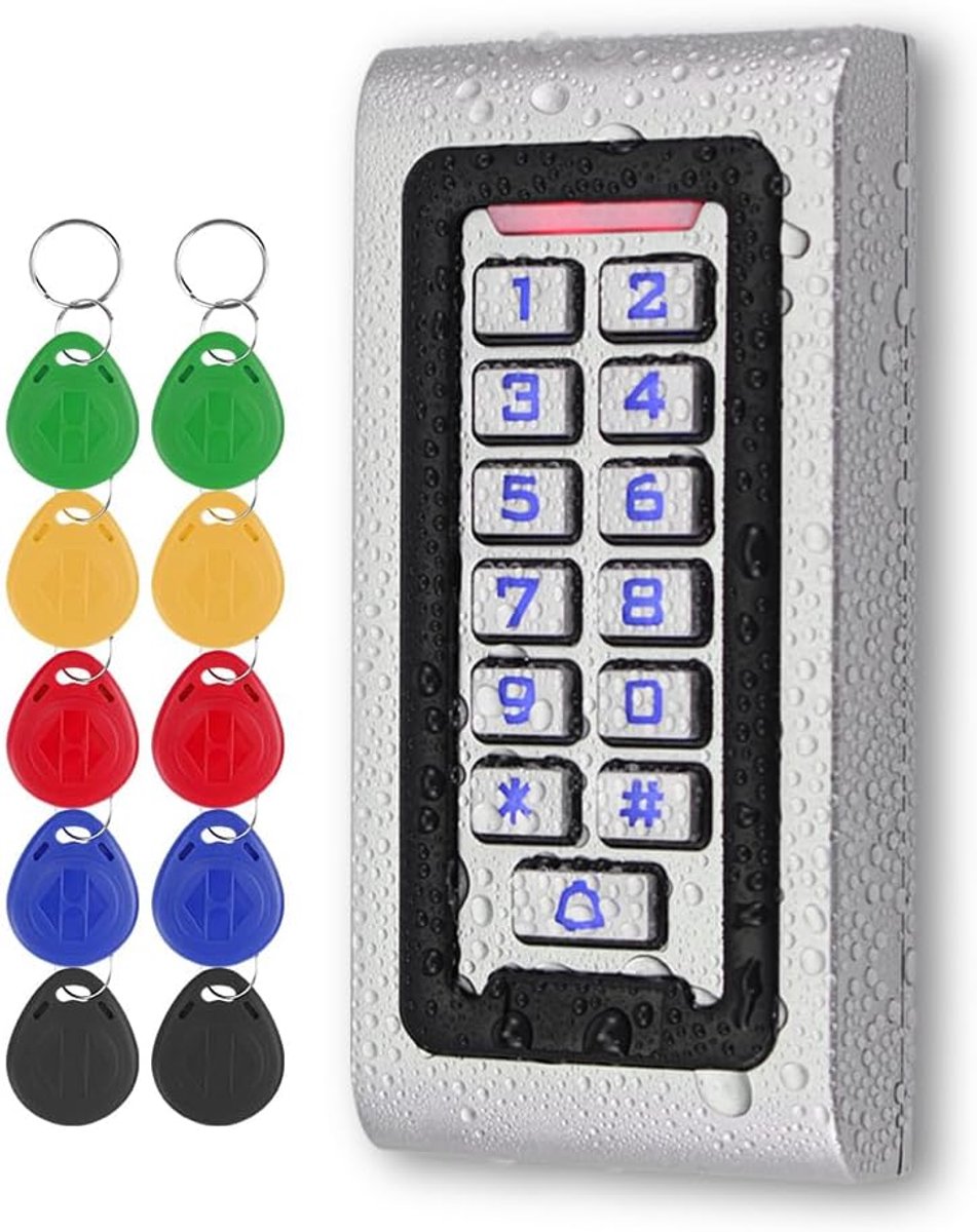 Metal IP68 RFID Keyboard 125KHz Standalone Keyboard Keyboard Waterproof Password Door Opening System, WG26 Reader - ShopVlot
