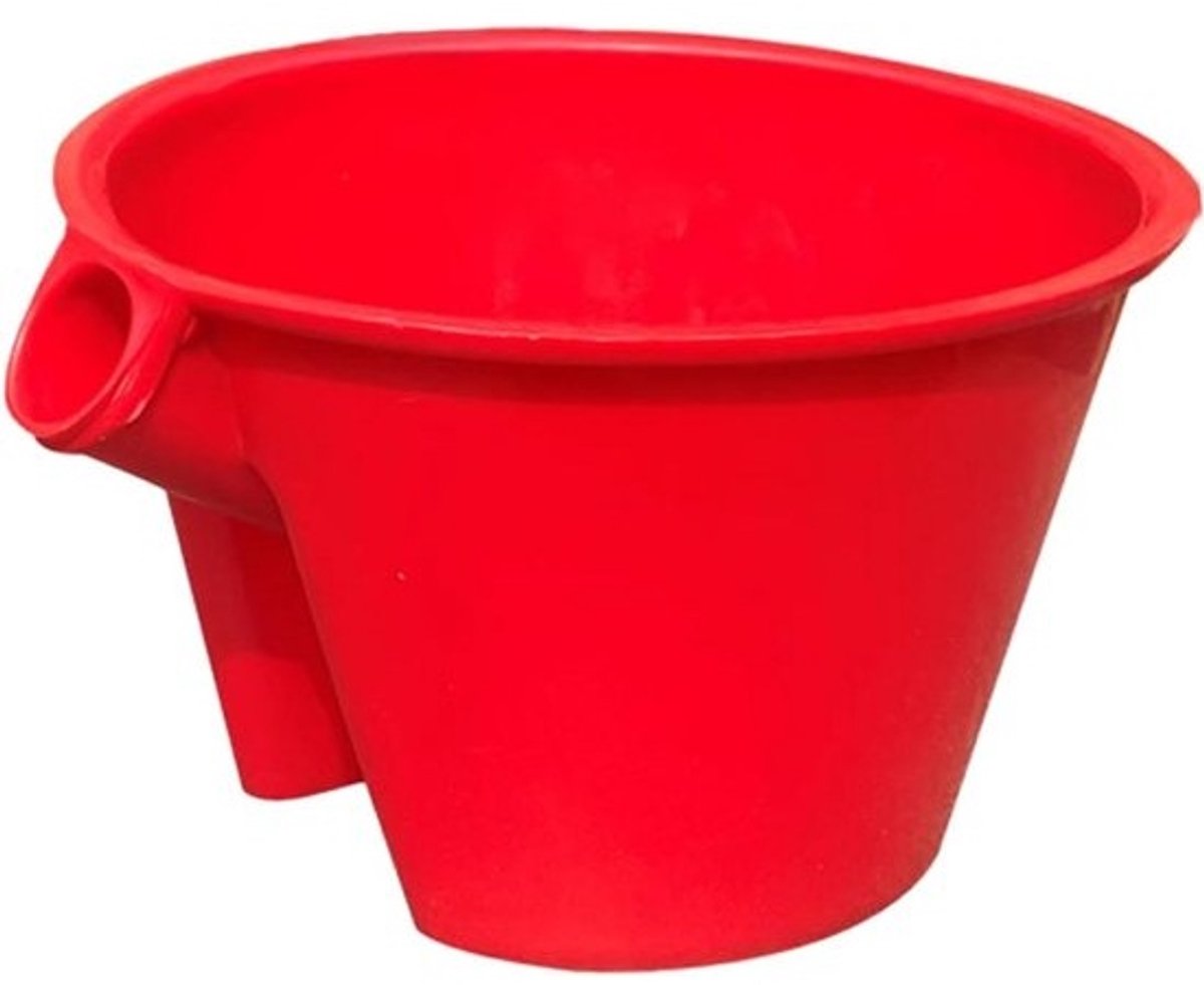 Kunststof gietlepel - Waterlepel en tuinschep - Planten water geven - Ergonomisch ontwerp - 27 cm - Rood