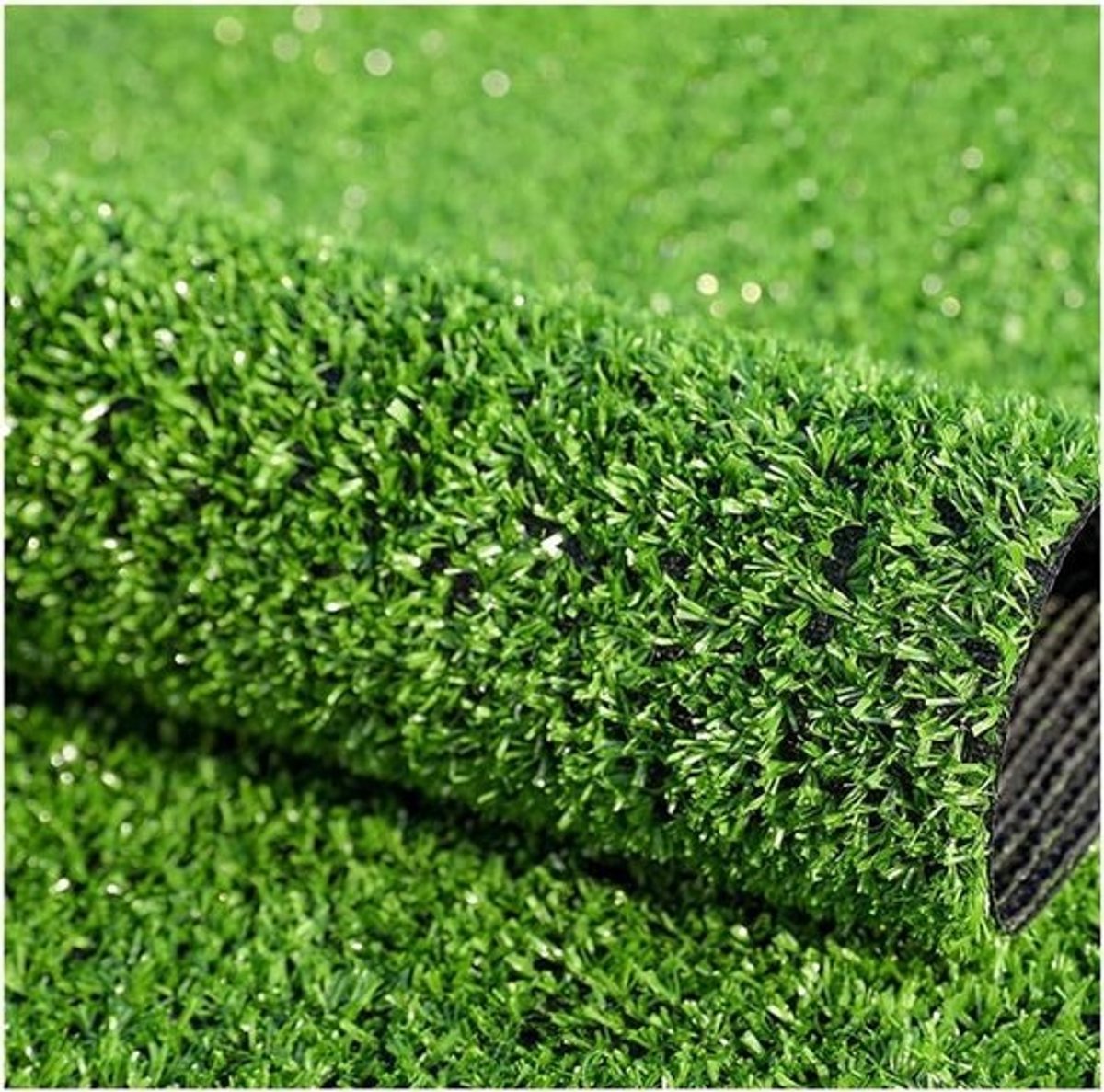 Kunstgras tapijt - Nepgazon grasmat - Tuindecoratie - Dicht en realistisch - 1m x 32.8ft - Groen