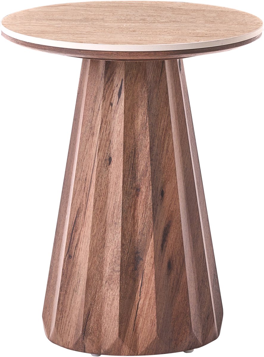 Beliani SABRINA - Bijzettafel - Lichtbruin - MDF