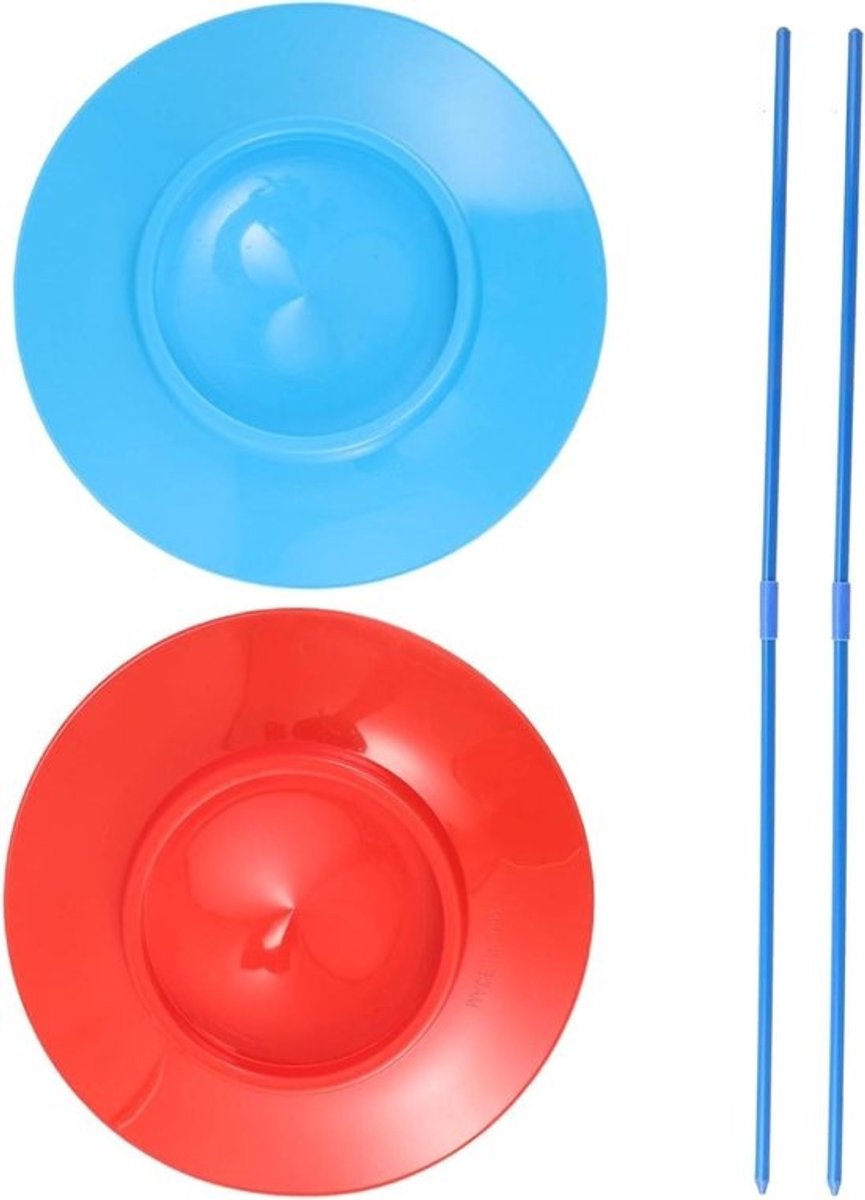 Jongleerplaten met stokken - Circusspeelgoed - Optredens oefenen - Ontwerp voor beginners - 25.50CM - Diverse kleuren