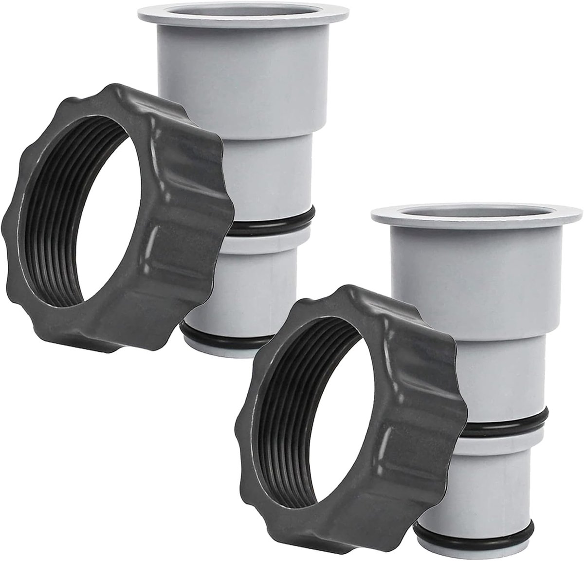 Poolschlauch Adapter,2PCS Poolschlauch Adapter,Ø 32 Und 38 Mm Pool-Schlauch Pool Zubehör Schlauchtü - ShopVlot