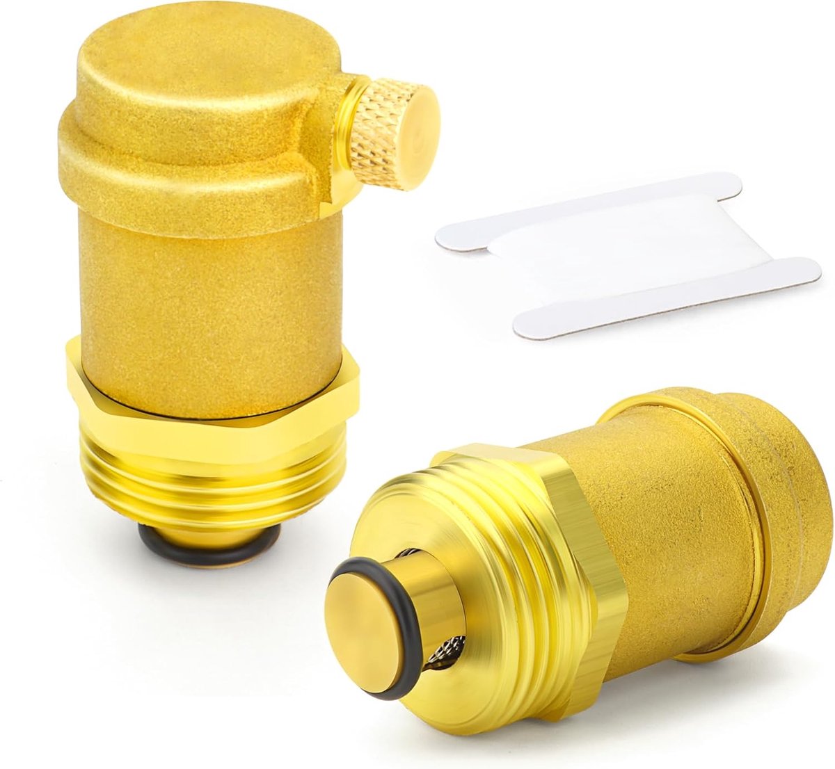 2pcs Brass Automatic Bleed Valve, 1" BSP Bleed Valve for Venting Heating System for Solar Water Heater and HVAC System - ShopVlot