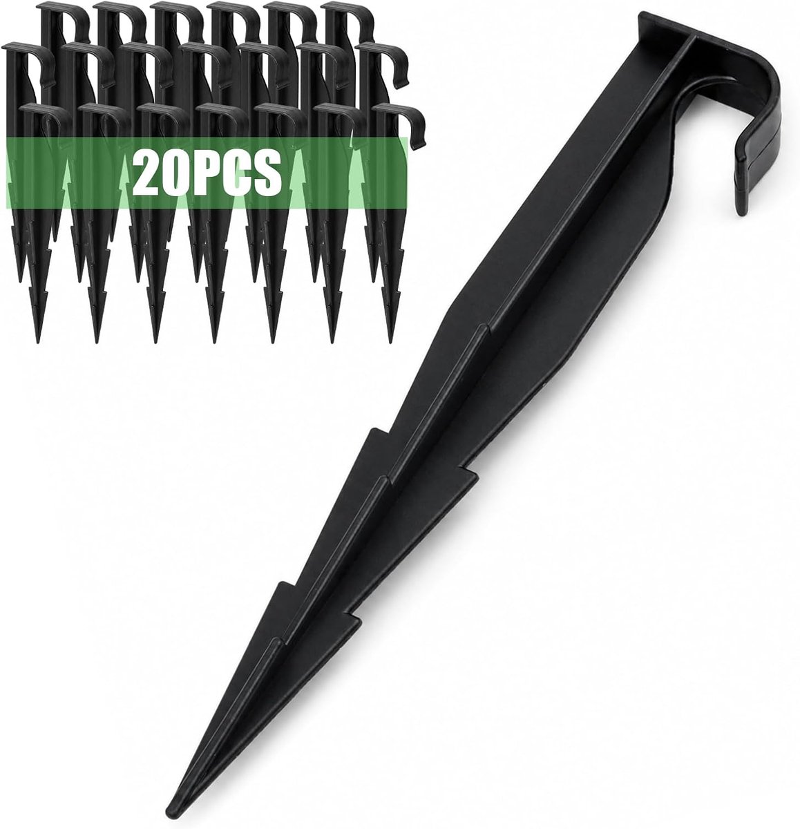 20 stuks tuinslang, anker, grondanker, 16 cm, grondpen, bevestigingsanker