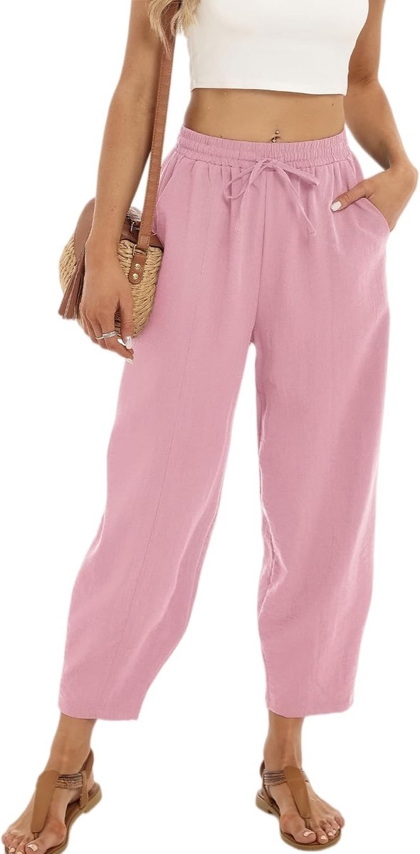 Broek voor dames, korte broek met lange pijpen voor lente en zomer