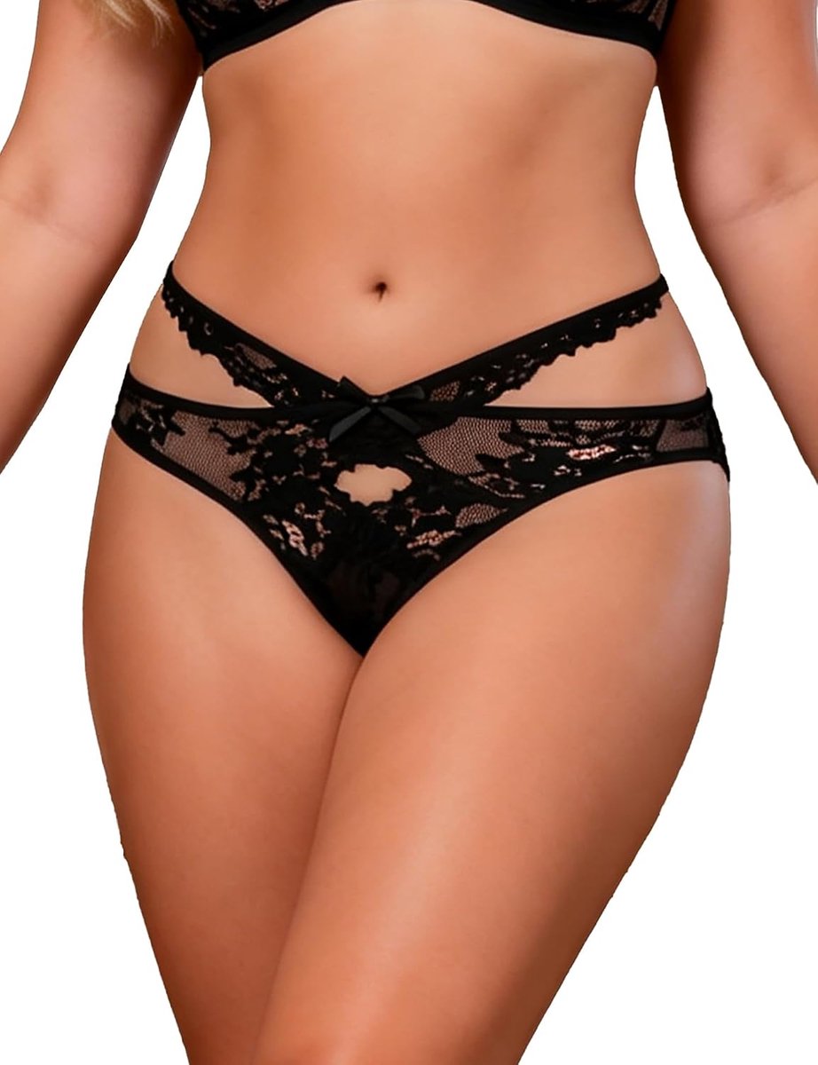 Tanga's voor vrouwen, kant, string, tanga, damesslips, Braziliaans mesh, onderbroek, grote maten, transparant ondergoed, dubbel Criss Cross damesslip, hipsterbroekje, lingerie