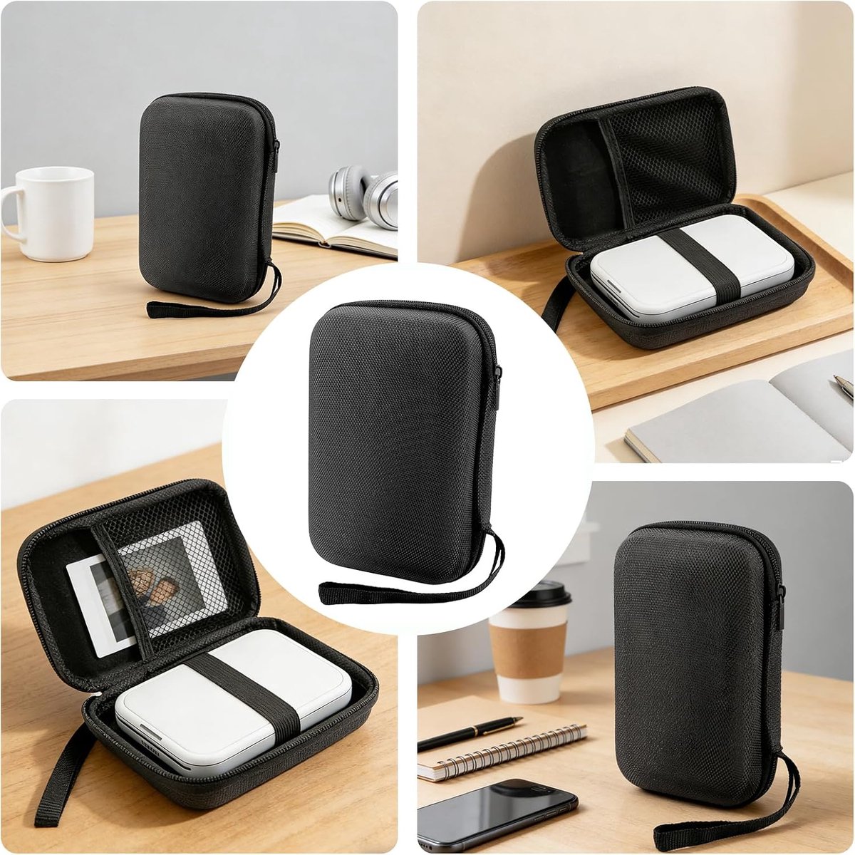 Tas voor Canon Zoemini 2 fotopapier printer - case voor mini-fotoprinter voor smartphone, harde schaal etui voor Canon Zoemini S2 / zink accessoires, harde schijf tas voor Liene fotoprinter, hardcase — cadeau in Cadeau-ideeën - foto 6