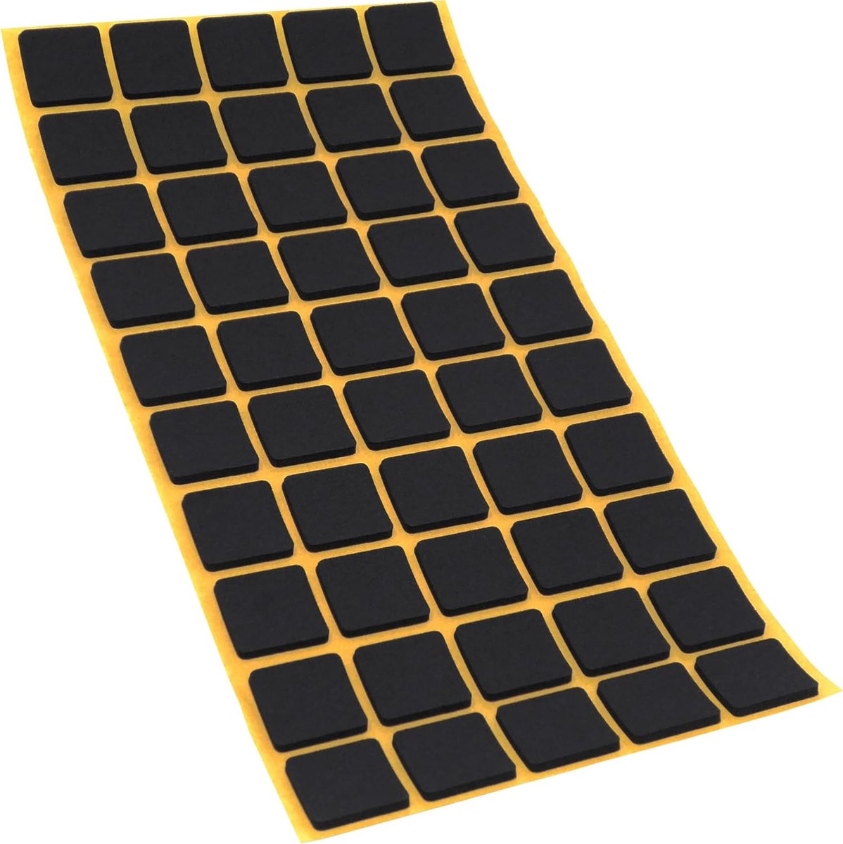 SnelShoppen - 50 x Zelfklevende Antislip Pads 20x20mm - Zwarte Vierkante EPDM Rubber Vilt Beschermingspads voor Meubels, Vloeren en Antislip Gebruik