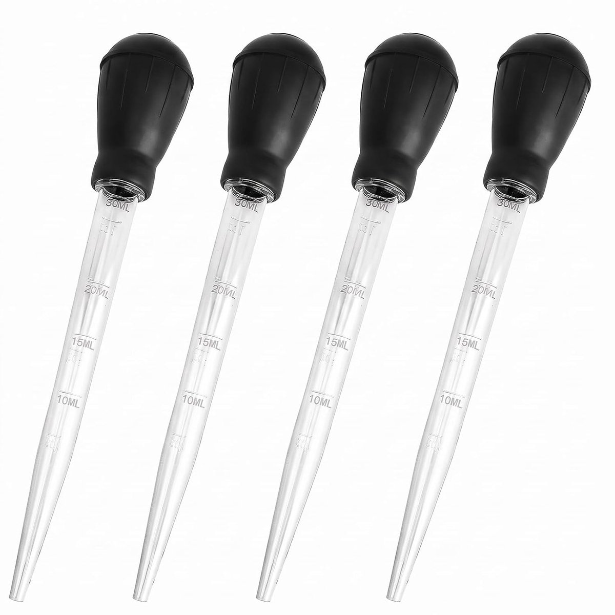 Pipet 30 ml voedselpipet aquarium met schaal kunststof