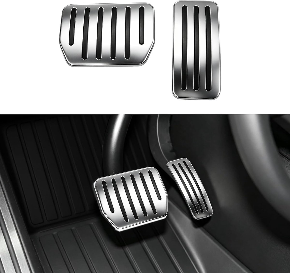2 stuks pedaalkussens voor Tesla Model 3/Y 2022-2025, gaspedaal en rempedaal, antislip, sportpedalen voor Tesla Model - ShopVlot