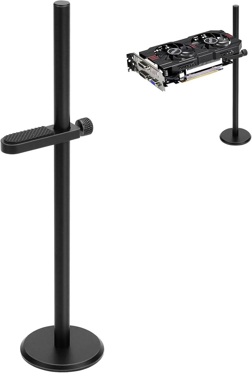 Verstelbare GPU-steun voor grafische kaarten - Ondersteuning voor PCIe-slot, geschikt voor alle gangbare modellen en optimale stabiliteit