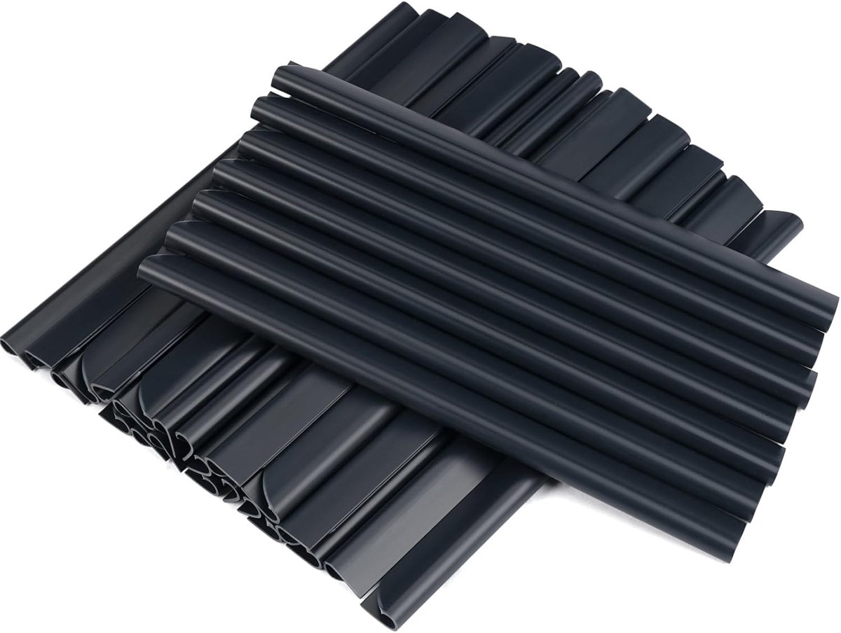 SnelShoppen - 30 Stuks PVC Montageclips, 19 Cm Klemrails voor Privacy Beschermingsstrips | Privacy Screen Strips voor Dubbele Stangen, Dubbele Gaas Tu