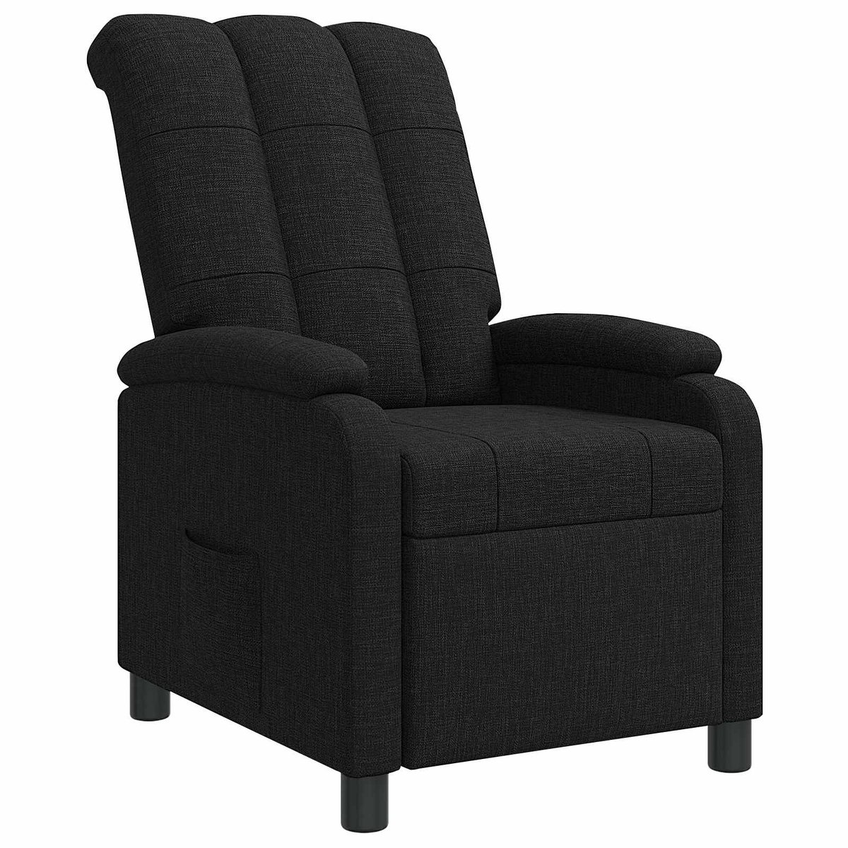 vidaXL Recliner - Zwart - Stof