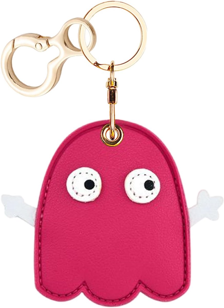 Hoesje Met Sleutelhanger, Krasbestendig Anti-Verlies Ontwerp Voor Air Tags-Leren Houder Met Sleutelhanger Voor Sleutels, Handtas, Hondenhalsband, Bagage