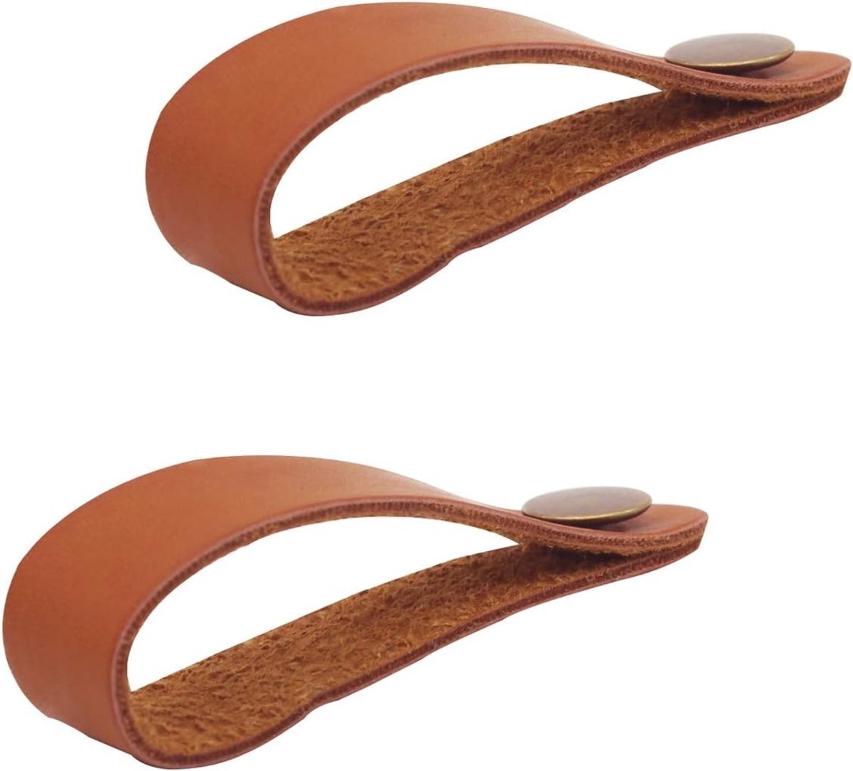 Guitar Strap voor Ukulele met Kunstlederen Knopadapter - Set van 2, Bruin, 3.9 inches - Ideaal voor Akoestische Gitaren en Ukuleles