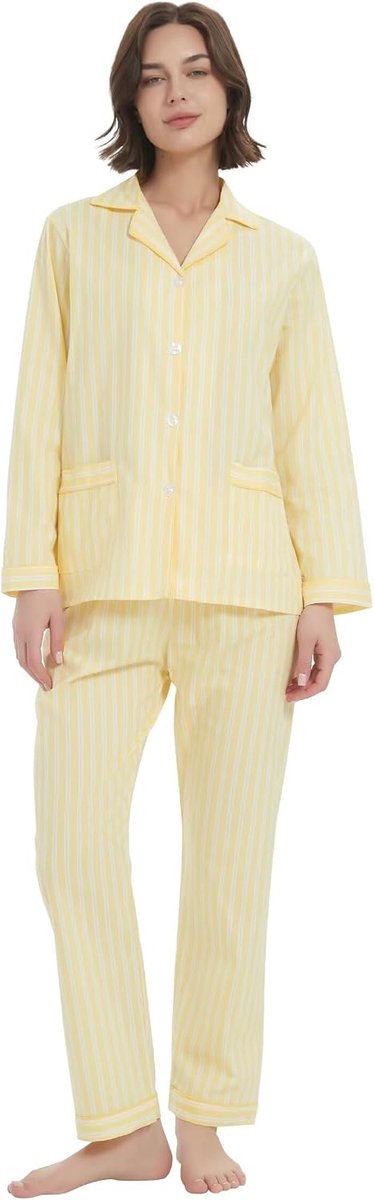 Katoenen flanellen pyjama voor vrouwen 100% katoen flanel pyjama set zachte PJS gezellige dames loungewear