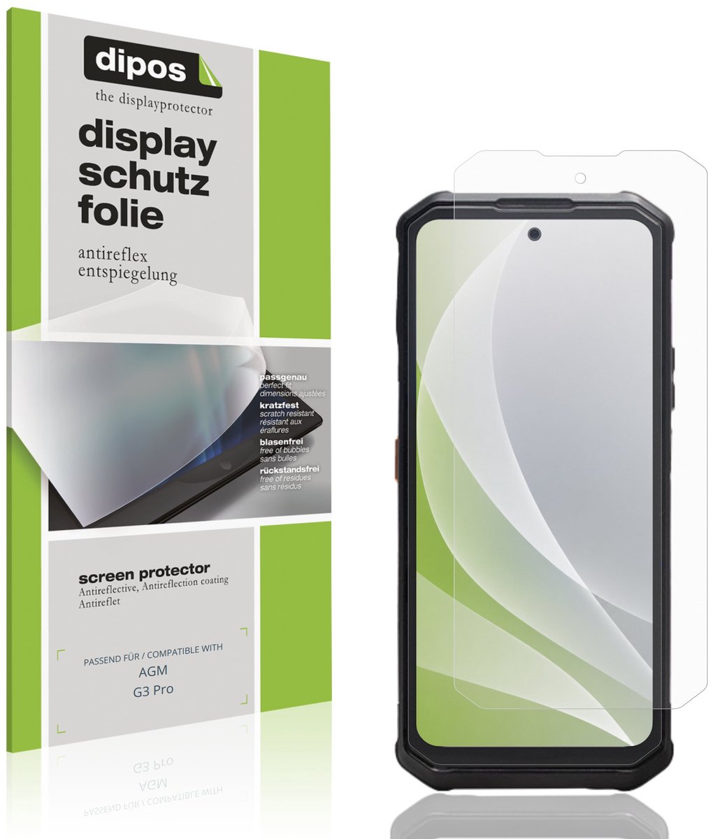 dipos – 4x Matte Beschermfolie geschikt voor AGM G3 Pro | Krasbestendige & antireflecterende Screenprotector Ultra-Thin