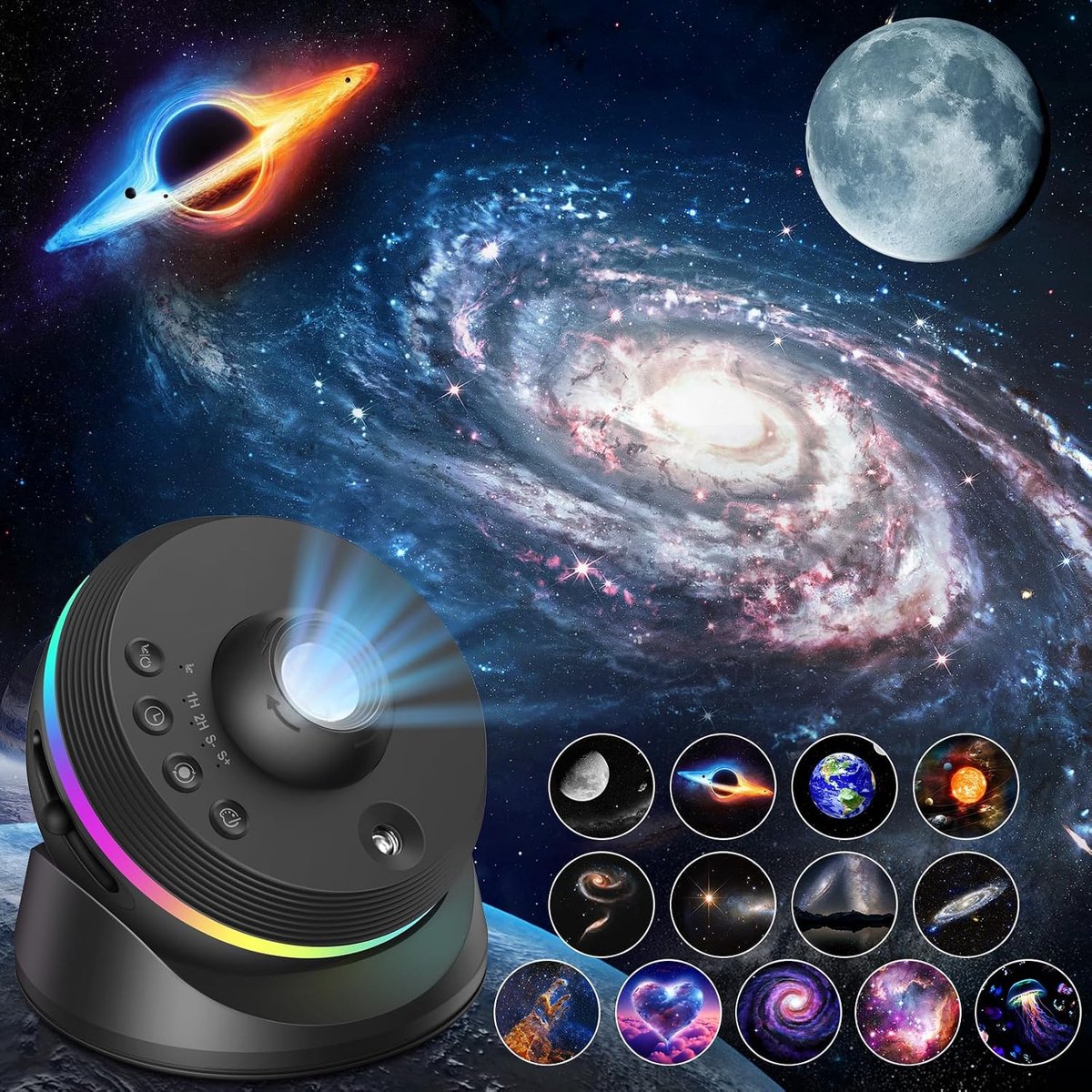 Sterrenhemel projector, 4K HD Planetarium Projector, Meteor Galaxy Projector Skylight Projector Sterrenlicht Projector. Realistisch sterrenhemel nachtlampje met timer, dynamische meteoor