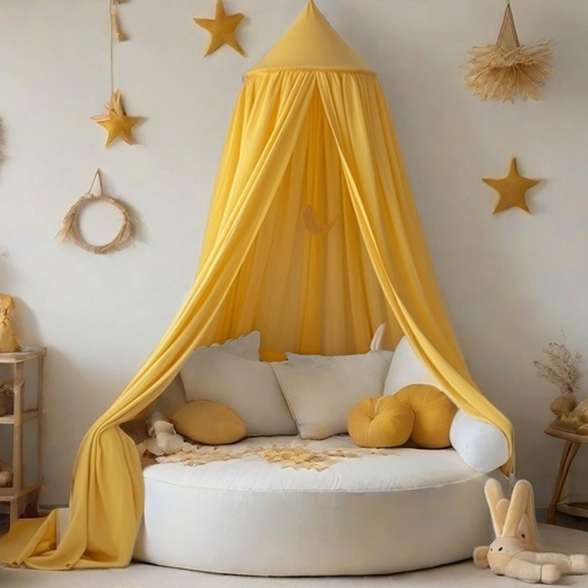 Elzusha - Grote Babybed Canopy, Ideaal voor Spelen en Lezen