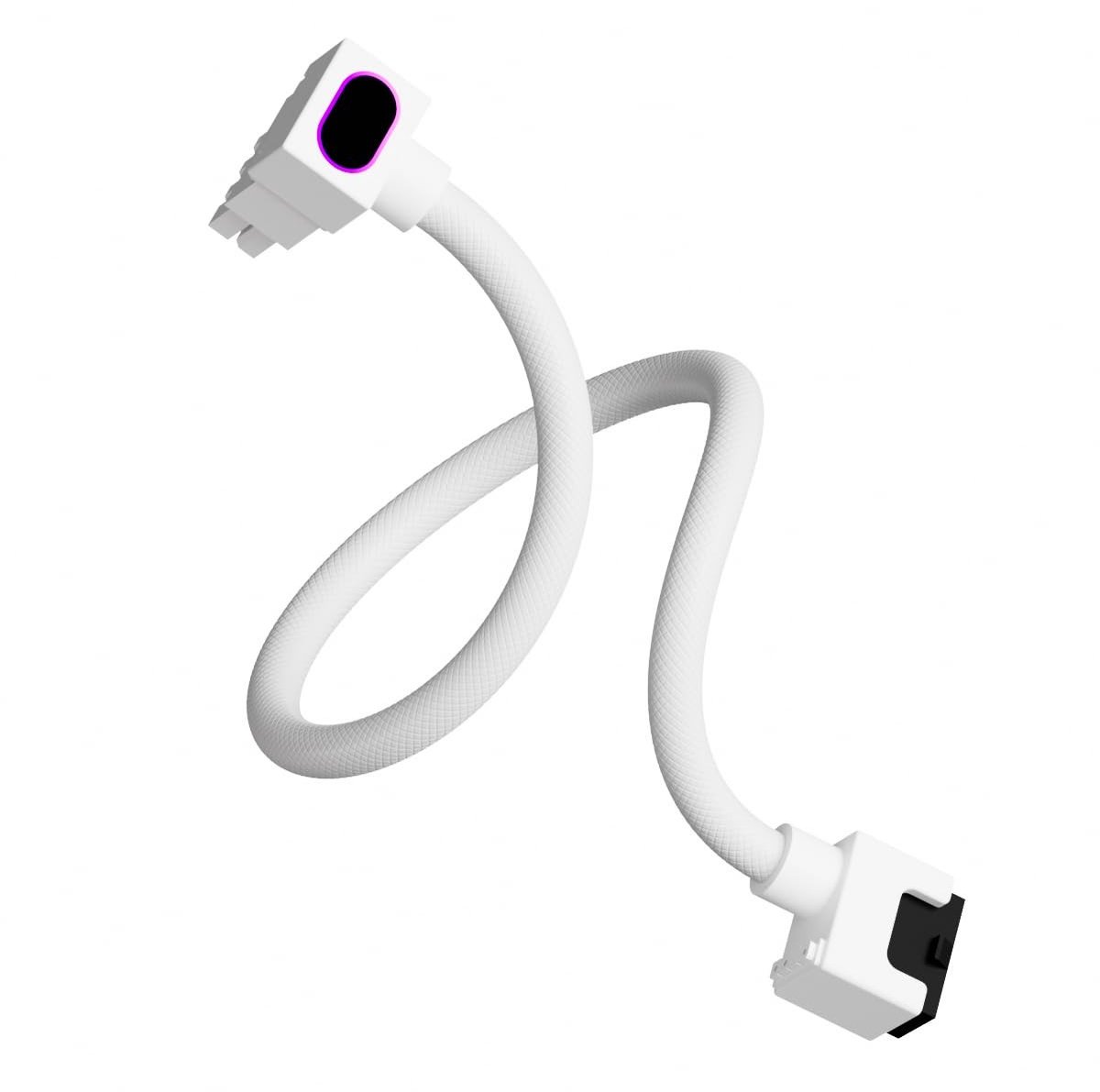 Elzusha - 8PIN GPU Extension Cable - 30 cm, 90° Hoek, Wit
