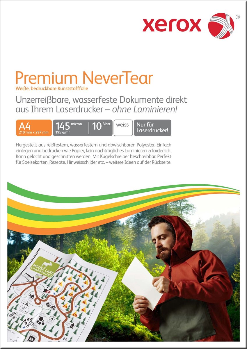 Elzusha - NeverTear A4 Plastic Papier - 10 Vellen - Wit