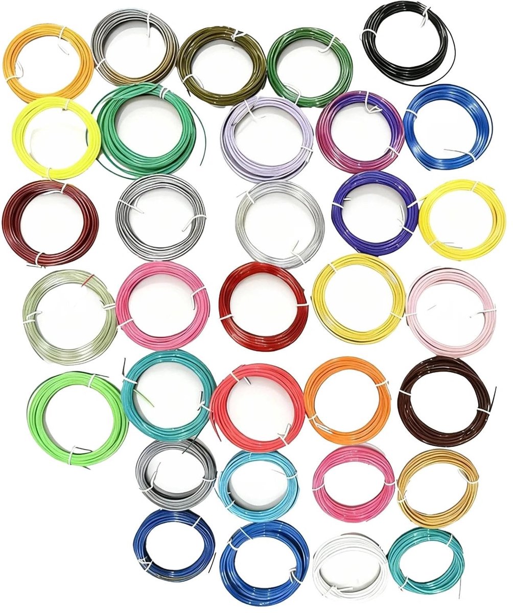 Elzusha - 3D Pen Filament Refills - 32 Kleuren 1.75mm, Totaal 160m