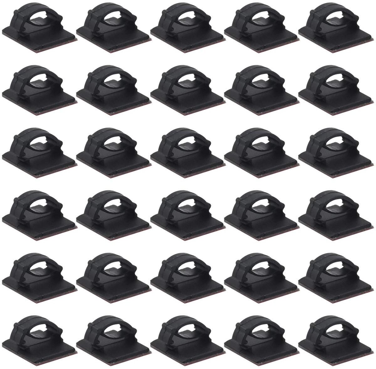 Elzusha - Zelfklevende Kabelclips - 50 Stuks voor Kabelbeheer
