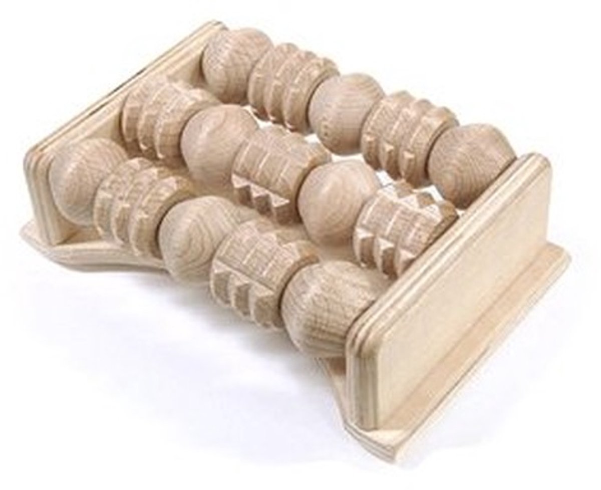 Elzusha - Houten Handmassager met 15 Ballen