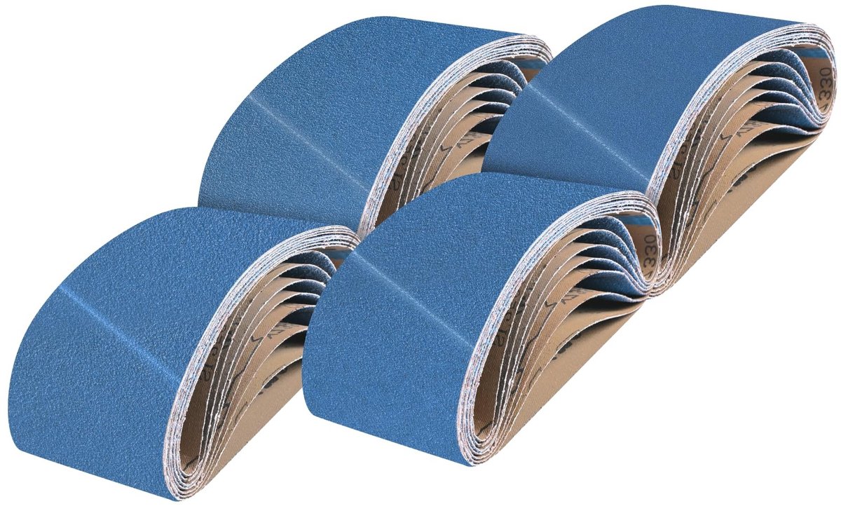Elzusha - Schuurbanden Set van 8 - 75 x 533 mm - Grit 40/60/80/120